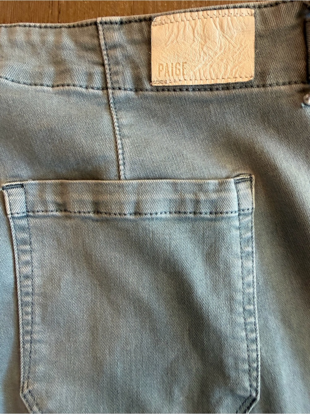 PAIGE Brigitte Self Tie Straight Leg Ankle Jeans Size 32, EUC. $229 MSRP - Picture 6 of 11